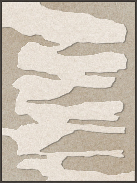 Frequency 1 | ACOUSTIC ART Akustikbillede ART COPENHAGEN (DA) Sort ramme // 90x120 // Off white // Sand