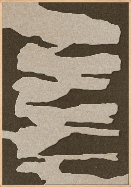 Frequency 1 | ACOUSTIC ART Akustikbillede ART COPENHAGEN (DA) Ege ramme // 70x100 // Sand // Brun