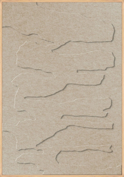 Frequency 1 | ACOUSTIC ART Akustikbillede ART COPENHAGEN (DA) Ege ramme // 70x100 // Sand // Sand