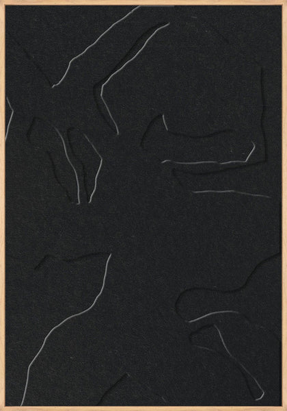 Silent Shadows 1 | ACOUSTIC ART Akustikbillede ART COPENHAGEN (DA) Ege ramme // 70x100 // Sort // Sort