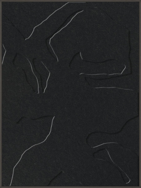 Silent Shadows 1 | ACOUSTIC ART Akustikbillede ART COPENHAGEN (DA) Sort ramme // 90x120 // Sort // Sort