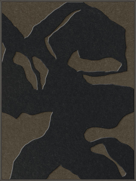 Silent Shadows 1 | ACOUSTIC ART Akustikbillede ART COPENHAGEN (DA) Sort ramme // 90x120 // Sort // Brun