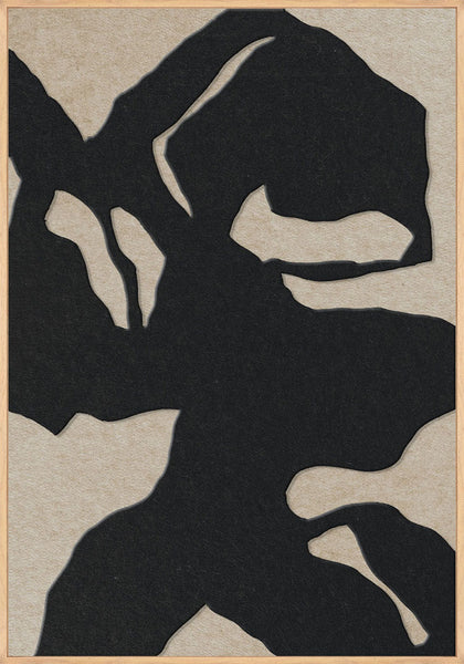 Silent Shadows 1 | ACOUSTIC ART Akustikbillede ART COPENHAGEN (DA) Ege ramme // 70x100 // Sort // Sand