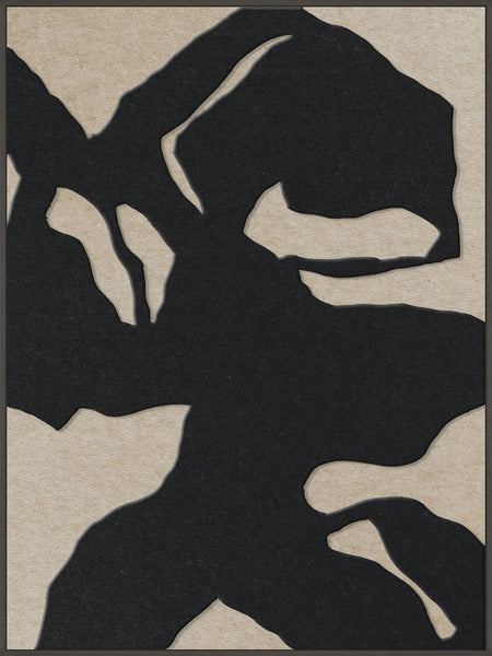 Silent Shadows 1 | ACOUSTIC ART Akustikbillede ART COPENHAGEN (DA) Sort ramme // 90x120 // Sort // Sand