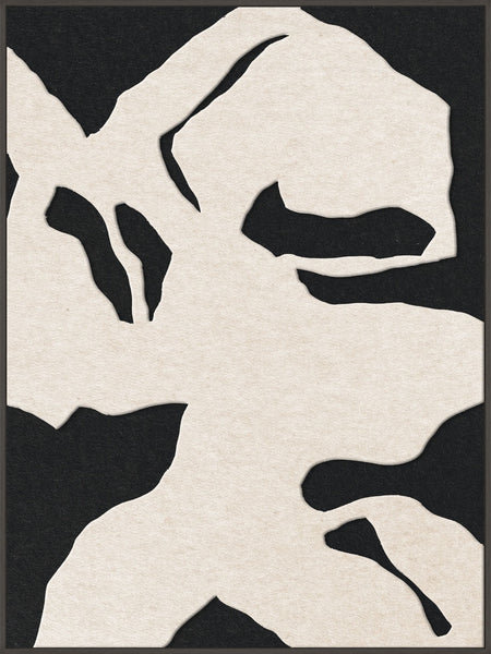 Silent Shadows 1 | ACOUSTIC ART Akustikbillede ART COPENHAGEN (DA) Sort ramme // 90x120 // Off white // Sort