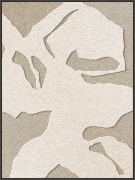 Silent Shadows 1 | ACOUSTIC ART Akustikbillede ART COPENHAGEN (DA) Sort ramme // 90x120 // Off white // Sand