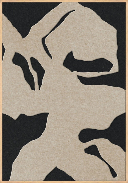 Silent Shadows 1 | ACOUSTIC ART Akustikbillede ART COPENHAGEN (DA) Ege ramme // 70x100 // Sand // Sort