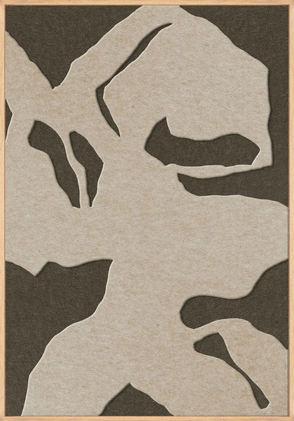 Silent Shadows 1 | ACOUSTIC ART Akustikbillede ART COPENHAGEN (DA) Ege ramme // 70x100 // Sand // Brun