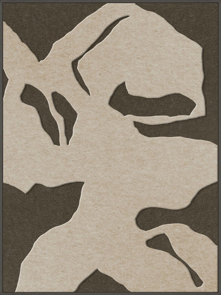 Silent Shadows 1 | ACOUSTIC ART Akustikbillede ART COPENHAGEN (DA) Sort ramme // 90x120 // Sand // Brun