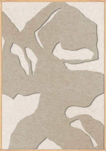 Silent Shadows 1 | ACOUSTIC ART Akustikbillede ART COPENHAGEN (DA) Ege ramme // 70x100 // Sand // Off white