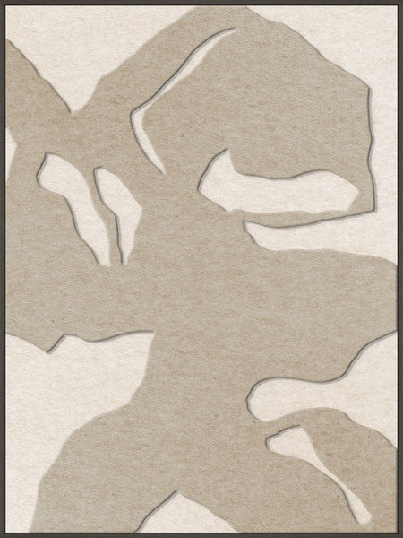 Silent Shadows 1 | ACOUSTIC ART Akustikbillede ART COPENHAGEN (DA) Sort ramme // 90x120 // Sand // Off white