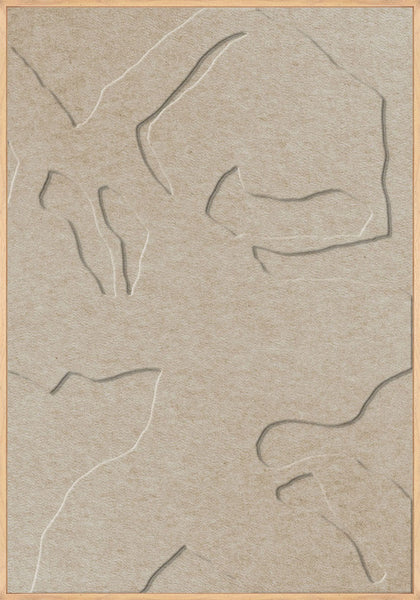 Silent Shadows 1 | ACOUSTIC ART Akustikbillede ART COPENHAGEN (DA) Ege ramme // 70x100 // Sand // Sand