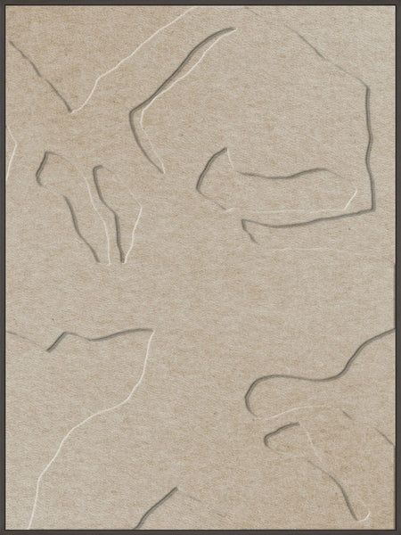 Silent Shadows 1 | ACOUSTIC ART Akustikbillede ART COPENHAGEN (DA) Sort ramme // 90x120 // Sand // Sand
