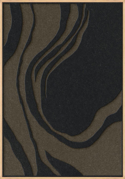Sacred Silence 2 | ACOUSTIC ART Akustikbillede ART COPENHAGEN (DA) Ege ramme // 70x100 // Sort // Brun