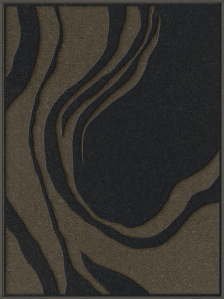 Sacred Silence 2 | ACOUSTIC ART Akustikbillede ART COPENHAGEN (DA) Sort ramme // 90x120 // Sort // Brun