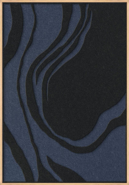 Sacred Silence 2 | ACOUSTIC ART Akustikbillede ART COPENHAGEN (DA) Ege ramme // 70x100 // Sort // Mørkeblå