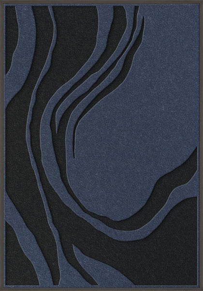 Sacred Silence 2 | ACOUSTIC ART Akustikbillede ART COPENHAGEN (DA) Sort ramme // 70x100 // Mørkeblå // Sort