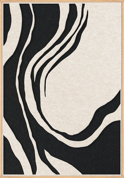 Sacred Silence 2 | ACOUSTIC ART Akustikbillede ART COPENHAGEN (DA) Ege ramme // 70x100 // Off white // Sort