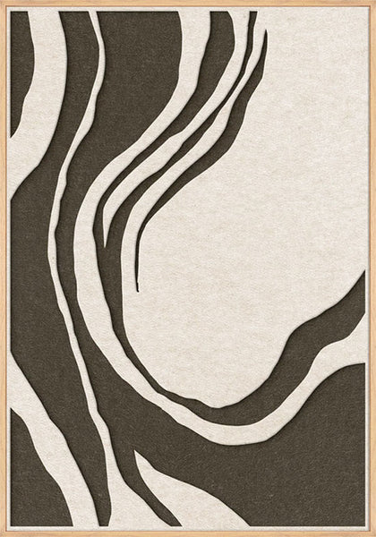 Sacred Silence 2 | ACOUSTIC ART Akustikbillede ART COPENHAGEN (DA) Ege ramme // 70x100 // Off white // Brun