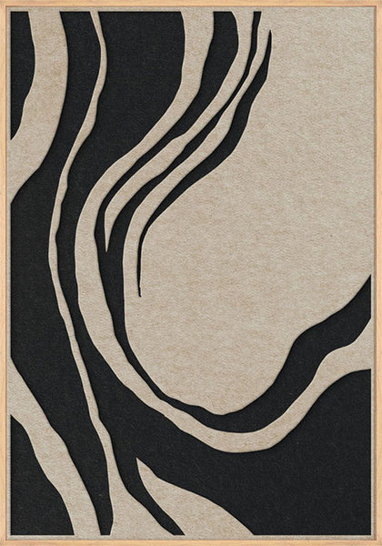 Sacred Silence 2 | ACOUSTIC ART Akustikbillede ART COPENHAGEN (DA) Ege ramme // 70x100 // Sand // Sort