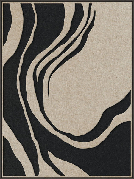 Sacred Silence 2 | ACOUSTIC ART Akustikbillede ART COPENHAGEN (DA) Sort ramme // 90x120 // Sand // Sort