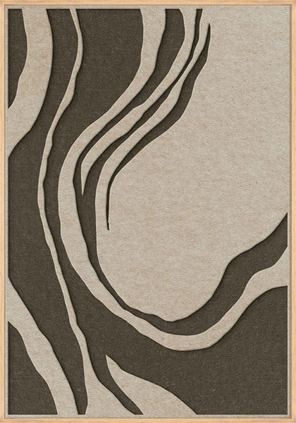 Sacred Silence 2 | ACOUSTIC ART Akustikbillede ART COPENHAGEN (DA) Ege ramme // 70x100 // Sand // Brun