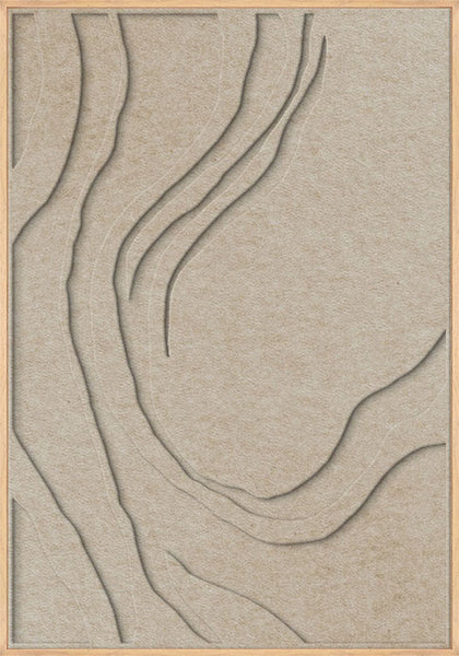 Sacred Silence 2 | ACOUSTIC ART Akustikbillede ART COPENHAGEN (DA) Ege ramme // 70x100 // Sand // Sand