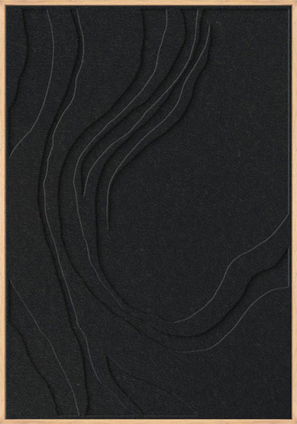 Sacred Silence 1 | ACOUSTIC ART Akustikbillede ART COPENHAGEN (DA) Ege ramme // 70x100 // Sort // Sort