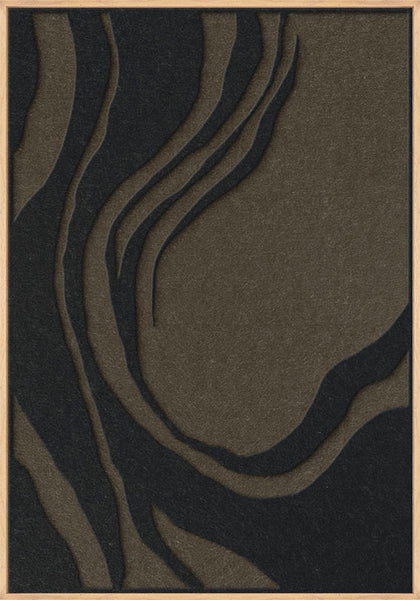 Sacred Silence 1 | ACOUSTIC ART Akustikbillede ART COPENHAGEN (DA) Ege ramme // 70x100 // Sort // Brun