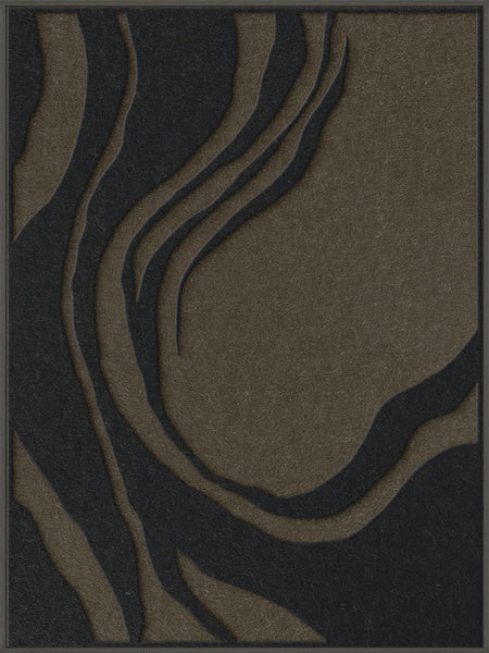 Sacred Silence 1 | ACOUSTIC ART Akustikbillede ART COPENHAGEN (DA) Sort ramme // 90x120 // Sort // Brun