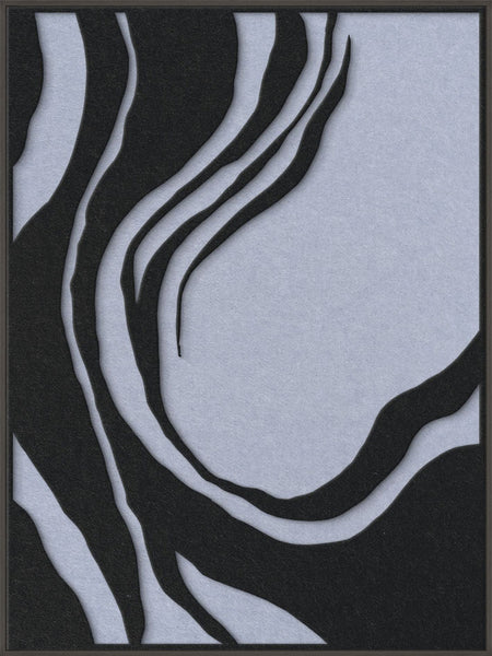 Sacred Silence 1 | ACOUSTIC ART Akustikbillede ART COPENHAGEN (DA) Sort ramme // 90x120 // Sort // Lyseblå