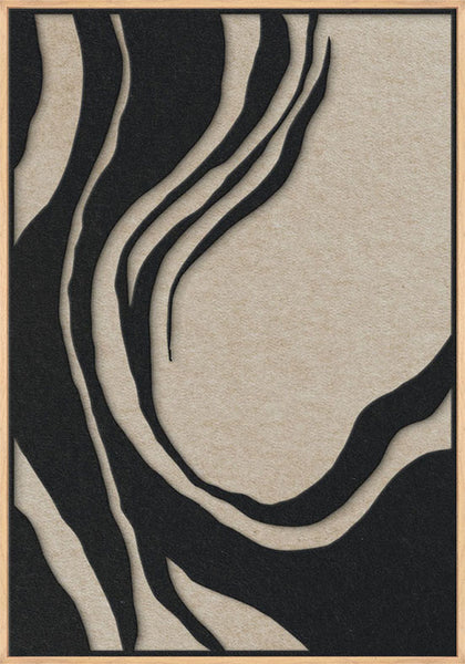 Sacred Silence 1 | ACOUSTIC ART Akustikbillede ART COPENHAGEN (DA) Ege ramme // 70x100 // Sort // Sand