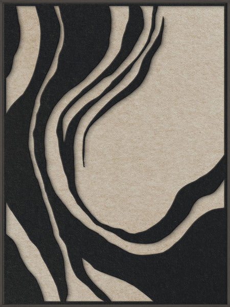 Sacred Silence 1 | ACOUSTIC ART Akustikbillede ART COPENHAGEN (DA) Sort ramme // 90x120 // Sort // Sand