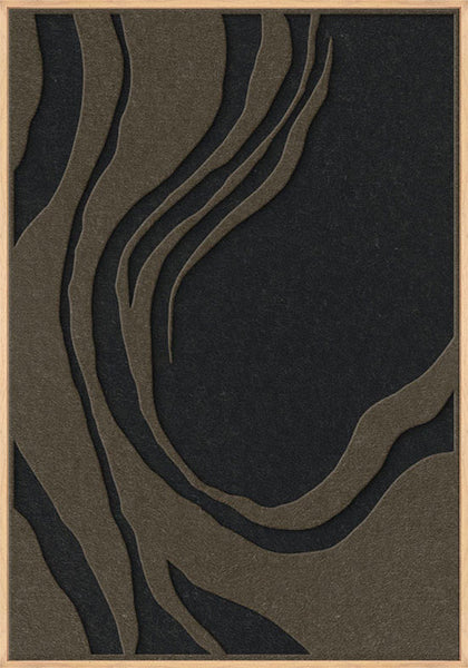 Sacred Silence 1 | ACOUSTIC ART Akustikbillede ART COPENHAGEN (DA) Ege ramme // 70x100 // Brun // Sort