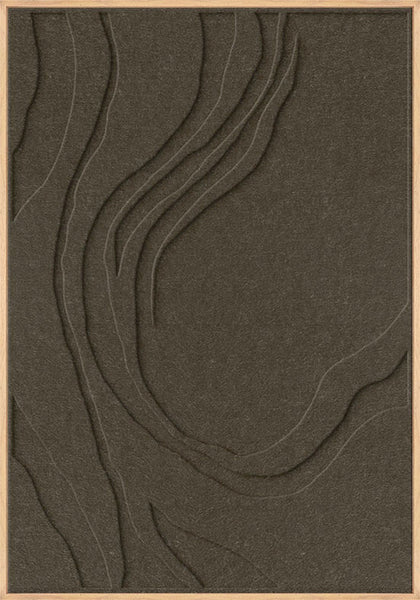 Sacred Silence 1 | ACOUSTIC ART Akustikbillede ART COPENHAGEN (DA) Ege ramme // 70x100 // Brun // Brun