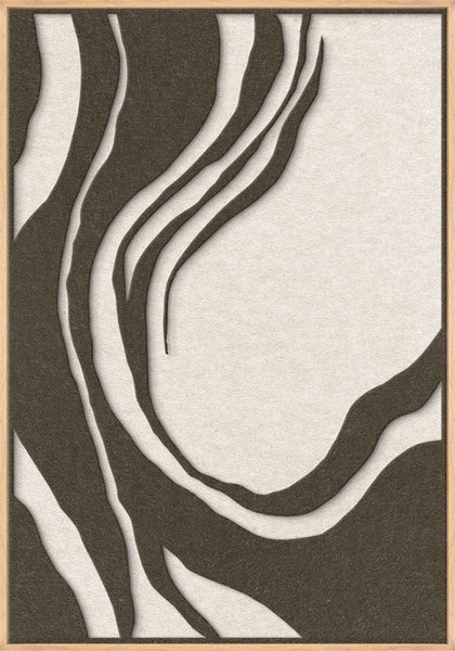 Sacred Silence 1 | ACOUSTIC ART Akustikbillede ART COPENHAGEN (DA) Ege ramme // 70x100 // Brun // Off white