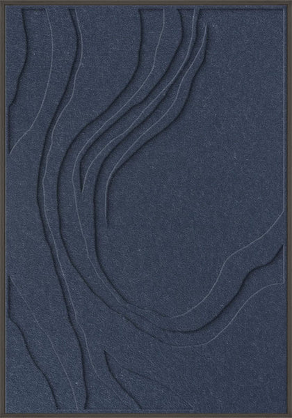 Sacred Silence 1 | ACOUSTIC ART Akustikbillede ART COPENHAGEN (DA) Sort ramme // 70x100 // Mørkeblå // Mørkeblå