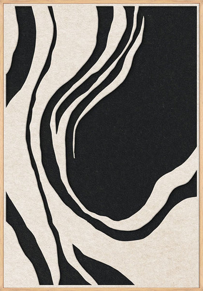 Sacred Silence 1 | ACOUSTIC ART Akustikbillede ART COPENHAGEN (DA) Ege ramme // 70x100 // Off white // Sort