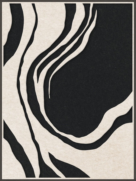 Sacred Silence 1 | ACOUSTIC ART Akustikbillede ART COPENHAGEN (DA) Sort ramme // 90x120 // Off white // Sort