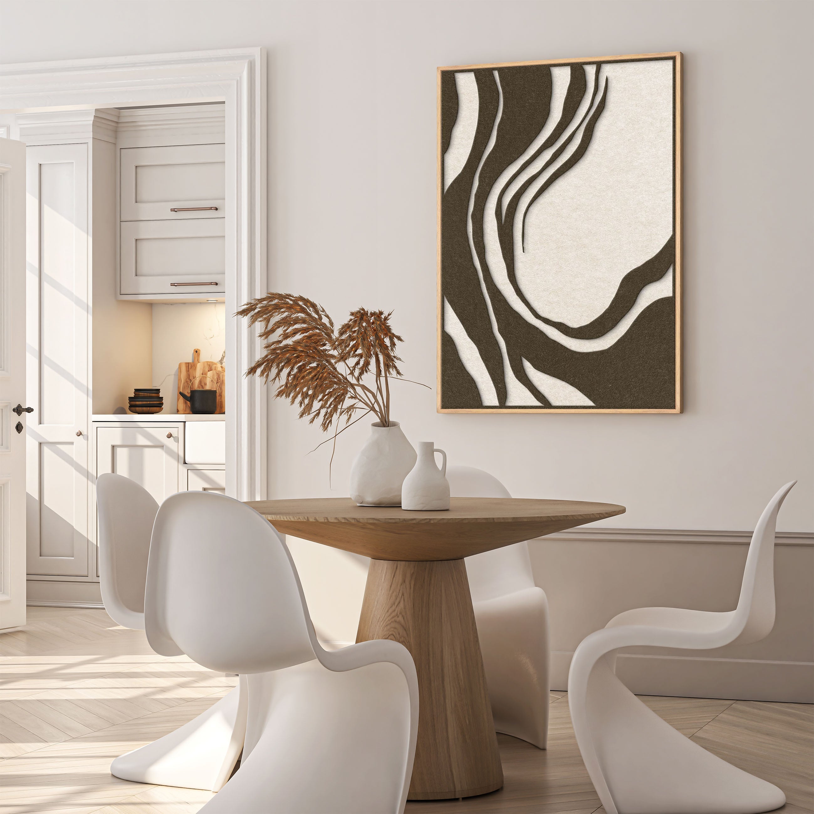 Sacred Silence 1 | ACOUSTIC ART Acoustic Art ART COPENHAGEN (DA) Ege ramme // 70x100 // Off white // Off white