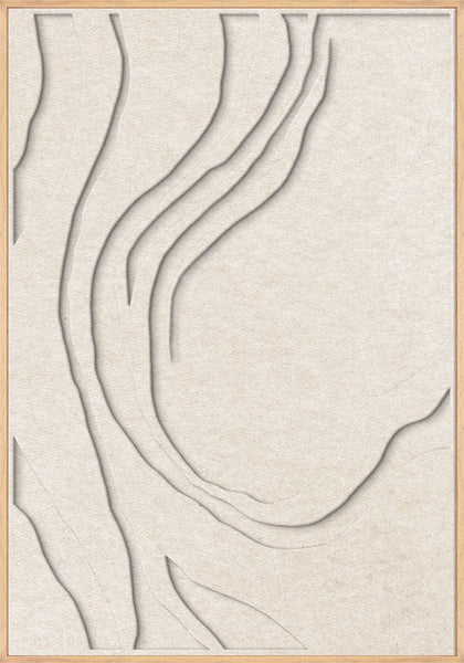 Sacred Silence 1 | ACOUSTIC ART Akustikbillede ART COPENHAGEN (DA) Ege ramme // 70x100 // Off white // Off white