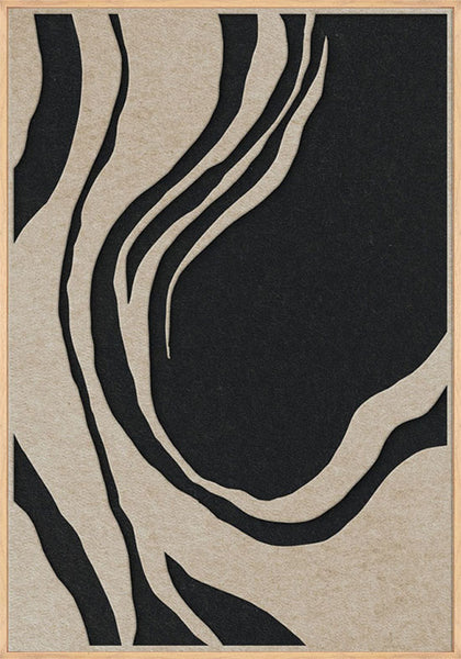 Sacred Silence 1 | ACOUSTIC ART Akustikbillede ART COPENHAGEN (DA) Ege ramme // 70x100 // Sand // Sort