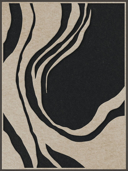 Sacred Silence 1 | ACOUSTIC ART Akustikbillede ART COPENHAGEN (DA) Sort ramme // 90x120 // Sand // Sort