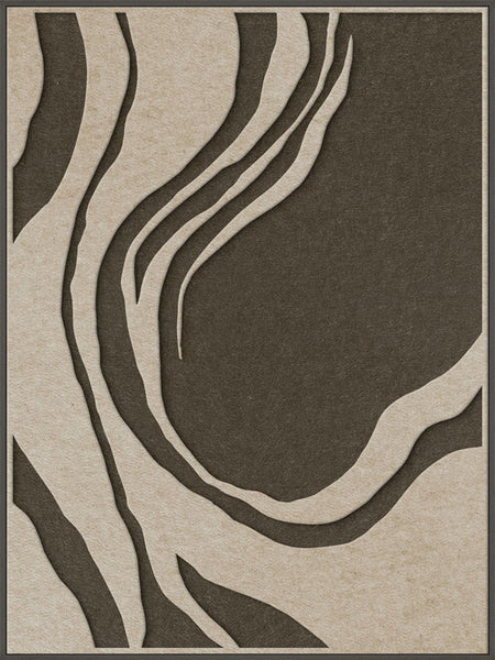 Sacred Silence 1 | ACOUSTIC ART Akustikbillede ART COPENHAGEN (DA) Sort ramme // 90x120 // Sand // Brun