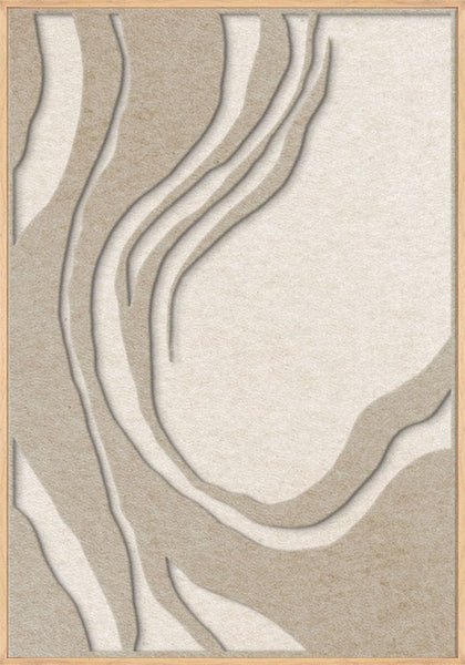 Sacred Silence 1 | ACOUSTIC ART Akustikbillede ART COPENHAGEN (DA) Ege ramme // 70x100 // Sand // Off white