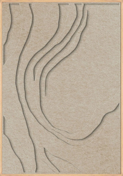 Sacred Silence 1 | ACOUSTIC ART Akustikbillede ART COPENHAGEN (DA) Ege ramme // 70x100 // Sand // Sand