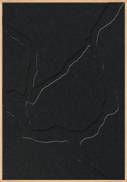 Quiet Friction 2 | ACOUSTIC ART Akustikbillede ART COPENHAGEN (DA) Ege ramme // 70x100 // Sort // Sort