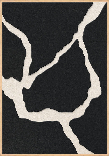 Quiet Friction 2 | ACOUSTIC ART Akustikbillede ART COPENHAGEN (DA) Ege ramme // 70x100 // Sort // Off white