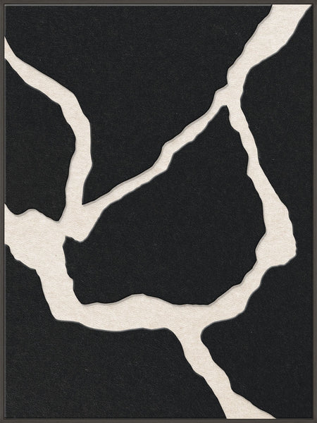 Quiet Friction 2 | ACOUSTIC ART Akustikbillede ART COPENHAGEN (DA) Sort ramme // 90x120 // Sort // Off white