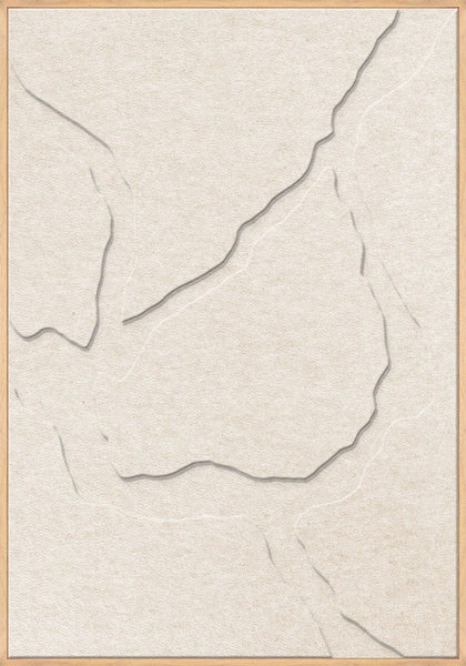 Quiet Friction 2 | ACOUSTIC ART Akustikbillede ART COPENHAGEN (DA) Ege ramme // 70x100 // Off white // Off white